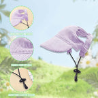 Dog Baseball Cap, Dog Cat Summer Beach Visor Hat with Ear Holes, Adjustable Puppy Sunbonnet Headdress (Purple, Large)