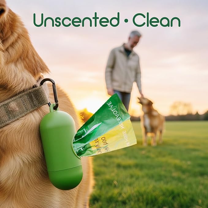 ATIFBOP Biodegradable Dog Poop Bags 480 Counts, Leak Proof and Extra Thick Doggy Poop Bags (Unscented)
