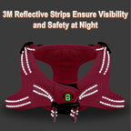 Dog Harness Step in Dog Vest Harness, Reflective Adjustable Puppy No Pull Harness Breathable Soft for Small and Medium Dogs Cats, Pink, S