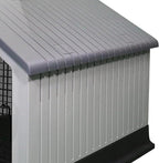 Dog House, Indoor or Outdoor Durable Plastic Waterproof Animal Shelter, Large - Comfortable Pet House for All Seasons