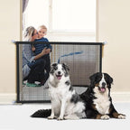 2-Pack Dog Gate for Stairs Pet Gates for The House: Dogs Screen Mesh Gate for Doorways Stairways Indoor Safety 29 inches Tall, 38 inch Wide