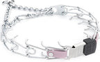 Herm Sprenger Chrome Plated Steel Dog Collar with Quick Release ClicLock Buckle and Biothane Insert Training Collar for Dogs Made in Germany (Pastel Purple, 22in x 3.0mm(Neck Size up to 18-19in))
