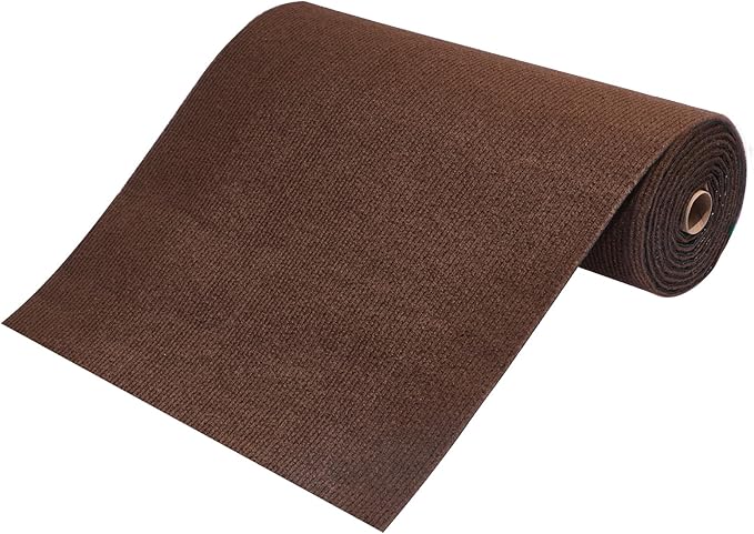 Large Cat Scratching Mat, 118"x15.8" Self-Adhesive Scratch Furniture Protector, Trimmable DIY Wall Climbing Carpet, Couch Protector, Scratching Pad Replacement (Brown, 118"x15.8")