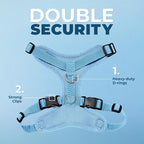 Voyager Step-in Pet Harness - All Weather Mesh, Adjustable Step in Harness for Cats and Dogs by Best Pet Supplies - Baby Blue, XS