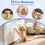 ChunHee Dog Training Bells for Door - Dog Door Bell for with 36 Custom Sounds | Dog Bell for Door Potty Training | Chew-Proof & Adjustable Volume (0-115dB) | Teach Puppies to Signal to Go Outside