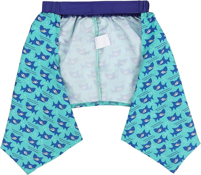 HDE Dog Swim Trunks Hawaiian Board Shorts Beach Pool Swimsuit for XS to XXL Dogs Sharks - XS