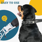 Mayerzon Martingale Prong Collar for Large Medium Dogs Beagle Husky Doberman, Adjustable Dog Pinch Collar No Pull for Walking Training, with Extra Links and Rubber Caps