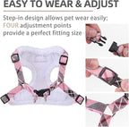 PUPTECK Dog Harness and Leash Set Medium Sized, Step in No Pull Adjustable Puppy Cat Harness Reflective Pet Vest
