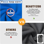 BEAUTYZOO Dog Fleece Vest Sweater Winter Jacket for Small and Medium Large Dogs with D-Ring Leash Cold Weather Coat Hoodie for XS S M Dogs Boy or Girls, Navy Blue XL