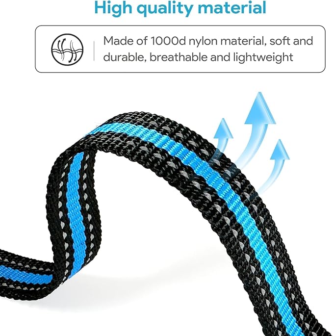 Replacement Collar for Shock Training Bark Collar,Dog Shock Collars Replacement, Nylon Replacement Collar Strap for E Collar Wireless Dog Fence Receivers（2 Piece, Blue+Orange）