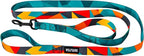 Wolfgang Heavy Duty Dog Leash, Pull-Tested to Over 800 lbs for Walking & Training, ShatterShapes Print, Dual-Handle Large