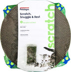 Catstages Scratch,Snuggle & Rest – 2‑in‑1 Indoor Cat Scratcher & Elevated Cat Lounger,Catnip Included,(Pack of 6)