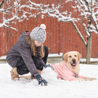 Dog Hoodies Winter Coat for Large Medium Dogs, Pullover 9 Legs Warm Coat Hooded Sweatshirt, Fleece Hoodie for Cold Weather (Pink, 4X-Large)