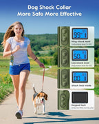 Dog Training Collar with 7 Training Modes, 4200Ft Remote Electronic Dog Shock Collar, Electric Shock Collar for Small Medium Large Dogs,Dark Green