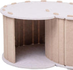 Walbest Cat Houses for Indoor Cats,Cat Cave Beds Pet Hideaway, Condos Cat Sleeping Space,Collapsible Covered Burrowing Cozy Kitten Nest,Sturdy Structure Cat Play Tower Camel