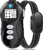 Dog Training Collar with Remote for Dogs, Waterproof IPX7 E Collar, Beep Vibration Modes, Safe Humane Training, 2000FT Range, Rechargeable Battery, for Small Medium Large Dogs 10–120 lbs (Black)