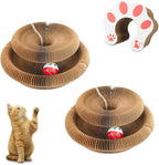 Twisty Paws Cardboard Cat Toy – 2025 Upgraded Foldable Cardboard Cat Scratcher, Durable Honeycomb Design 2-in-1 Interactive Toy for Cats’ Play, Rest & Exercise (2)