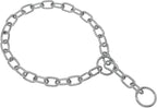 Herm Sprenger Chrome Plated Steel Fur Saver Dog Collar with Medium Link Professional Training Collar for Small Medium Large Dogs Correction Slip Chain Made in Germany (14 inches (35 cm))