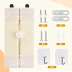 2PCS Wall Corner Cat Scratcher for Indoor Cats, Wall Mounted Sisal Scratching Pad with Hanging Ball, Vertical Corner Wall Mount Scratch Panel, Protector for Wall Corner