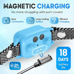 Bark Collar for Small Dogs 8-40 lbs – No Shock Anti Barking Collar with AI Chip – 3 Modes & 5 Sensitivity Levels – Waterproof, Rechargeable, Magnetic Charging – Humane, Effective Training (Blue)
