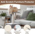 uxcell Self-Adhesive Cat Scratching Mat, 1 Roll 11.8" x 11.8" Couch Protector from Cat Claws for DIY Sofa, Wall, Doors, Cut Anti Cat Scratch Pad Carpet Mat, Beige