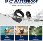 My Pet Command 1.25 Mile (6600Ft) Long Range Dog Training Collar Safe Shock with Remote Shock,Vibrate,Tone Flashing Beacon Lights Waterproof Rechargeable Hunting add Up to 3 Collars Xtra Collar Only