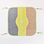 Cat Scratch Play Mat, Cat Crinkle Mat Sisal Multifunctional Safe Interesting for Pet Supplies for Sleeping