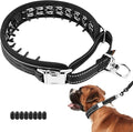 Mayerzon Martingale No Pull Collar for Medium Large Dogs, Walking Training Collar for Dogs German Shepherd Boxer Rottweiler That Pull, Reflective, with 360° Swivel Ring and Release Buckle(L, Black)