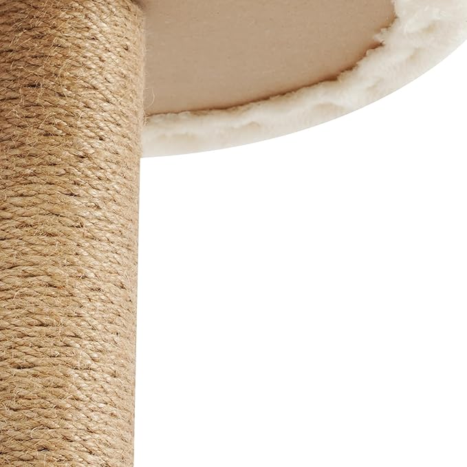 Cat Tree, W23.6*D15.7*H63in Cat Climbing Tower for Indoor Cats, Multi-Layer Cat Condo with Cat House, Hammock, Jumping Platforms, Scratching Posts, Holds 7.5kg/16.5lbs (Beige)