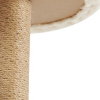 Cat Tree, W23.6*D15.7*H63in Cat Climbing Tower for Indoor Cats, Multi-Layer Cat Condo with Cat House, Hammock, Jumping Platforms, Scratching Posts, Holds 7.5kg/16.5lbs (Beige)