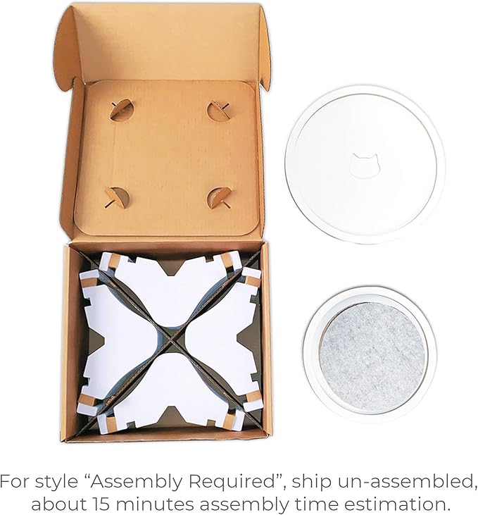 Nest Cat Scratcher Lounge Bed (Pearl White Un-Assembled)