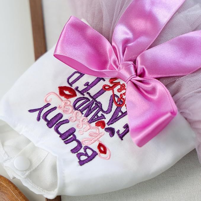 Furbabycare® Elegant Sweet Easter Puppy Dog Blingbling Princess Skirt Pet Dog Lace Cake Camisole Tutu Dress C-Easter Bunny-5 Small