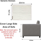 Cat Scratch Sofa Protector,23.6" L*19.6" W Cat Scratch Furniture Protector Pad, Couch Arm Sheild with Natural Sisal for Protecting Couch Sofa Chair Furniture(Beige/Right Handed)