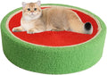 Fruit Cat Scratcher, Orange Round Cat Bed, Sisal Cat Scratcher, Wear-Resistant, Indoor Use