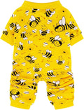 Paiaite Dog Pajamas Onesie: Comfortable Four-Legged Apparel for Small, Medium, & Large Dogs, Polyester Material for Comfort, Wrinkle Resistance, Moisture Wicking, Stretchiness Cute Bee S