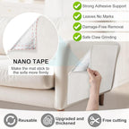 78.7x15.8in Large Size Durable Cat Scratch Furniture Protector,Self-Adhesive Couch Protector from Cat Claws,DIY Scratch Furniture Protector for Cats,Trimmable Climbing Scratching Mat,Off-White