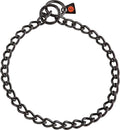 Dogline Herm Sprenger Black Stainless Steel Choke Dog Training Collar No-Pull Slip Chain for Small Medium Large Dogs for Easy Control Show Chain Made in Germany 3mm 20in (50cm)