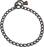 Dogline Herm Sprenger Black Stainless Steel Choke Dog Training Collar No-Pull Slip Chain for Small Medium Large Dogs for Easy Control Show Chain Made in Germany 3mm 20in (50cm)