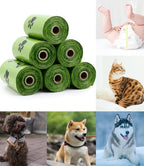 Dog Poop Bags XL Rolls: Leak-Proof Unscented Poop Bags with Dispenser for Doggy Dogs 14 Rolls (210 Count)- Green