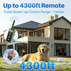 Dog Shock Collar - 4300FT Dog Training Collar with Remote,Shock-Lock,Light for Night Walks, Innovative IPX7 Waterproof with 4 Training Modes, Rechargeable E-Collar for 8-150 LBS