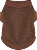 Cozy and Functional Dog Shirts for Small Puppies: Stretchable Brown Attire with Easy-On Design, Ideal for Chihuahuas and Yorkies - Enhance Comfort and Playfulness on Chill Days XX-Small
