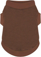 Cozy and Functional Dog Shirts for Small Puppies: Stretchable Brown Attire with Easy-On Design, Ideal for Chihuahuas and Yorkies - Enhance Comfort and Playfulness on Chill Days XX-Small