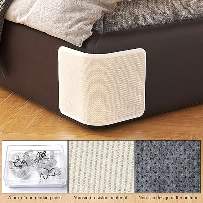 Sisal Cat Scratching Pad Bed Corner Protector Cat Scratcher Mat Anti-Slip Scratch Playing Mat Furniture Protection Couch Cover for Grinding Claw