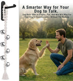 COOYOO Dog Bells to Go Outside, Premium Quality Potty Training Dog Door Bell, Yarn Handwoven Dog Bell, Adjustable Housetraining Hanging Bell-6 Extra Large Loud 1.5 DoorBells