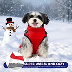 Gyuzh Dog Coat with Harness Puppy Coats Small Dog Harness Jacket Winter Waterproof Jackets for Smal Medium Large Dogs