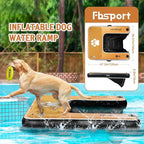 FBSPORT Inflatable Dog Boat Ramp Floating Dock Water Ladder for Pool, Boat, Non-Slip EVA Floating Ladder Pool Ramp for Dog Up to 220 LBs, Safe & Easy Access