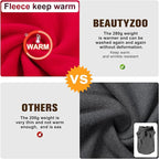 BEAUTYZOO Dog Fleece Vest Sweater Winter Jacket for Small and Medium Dogs with D-Ring Leash Cold Weather Coat Hoodie for XS S M Dogs Boy or Girls