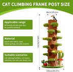 RPZ Cat Tree for Indoor Cats Large Adult, 90-Inch Luxury Cat Tree Paradise with Hiding Spaces, Multi Level Cat Tower for Multiple Cats, Extra Tall Cat Tree for Indoor Cats