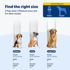 PetSafe Sliding Glass Pet Door - No-Cut DIY Install Doggy Door for Renters - Aluminum Frame - Adjustable Height 91 7/16" to 96" - Ideal for Large Dogs Up to 100 lb - White