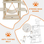 68.5 in Multi-Level Cat Tree for Indoor Cats Large Adult Heavy Duty Cat Tower for Large Cats with 2 Condos/Plush Perches/Sisal Scratching Posts/Hammocks/Basket/Dangling Balls, #2604 Beige